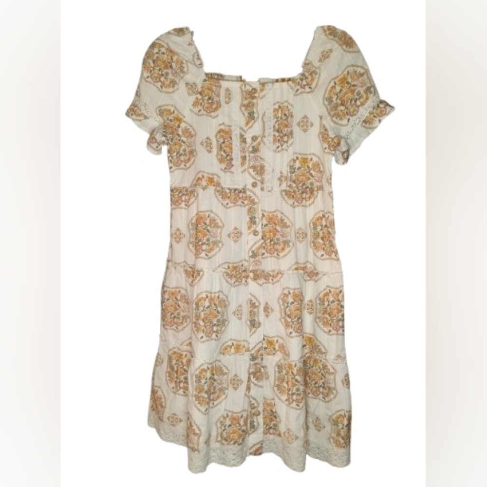 Levi's Girls Floral Tiered Pintuck Dress